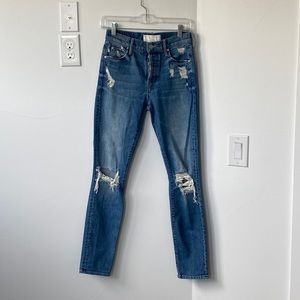 Mother The Stunner Distressed Skinny Jean